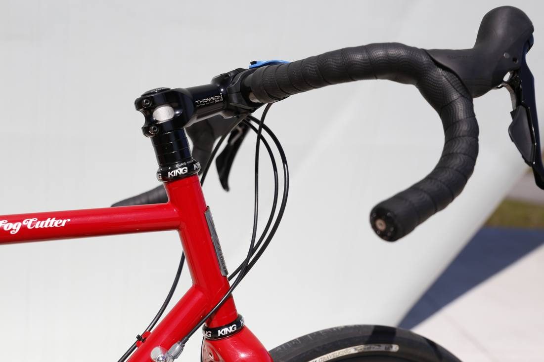 Close-up of handlebars